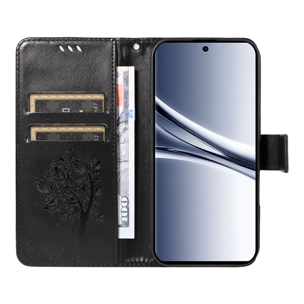 Trees knižkové púzdro na Xiaomi Poco M8 5G/Redmi Note 15 5G/Note 15 4G - čierne