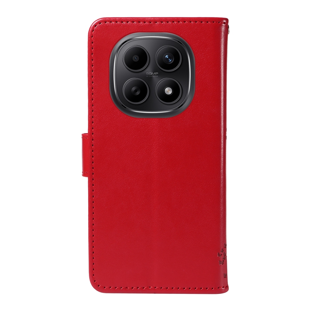 Trees knižkové púzdro na Xiaomi Poco M8 5G/Redmi Note 15 5G/Note 15 4G - červené