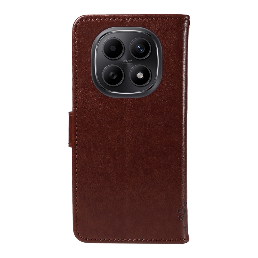 Trees knižkové púzdro na Xiaomi Poco M8 5G/Redmi Note 15 5G/Note 15 4G - hnedé