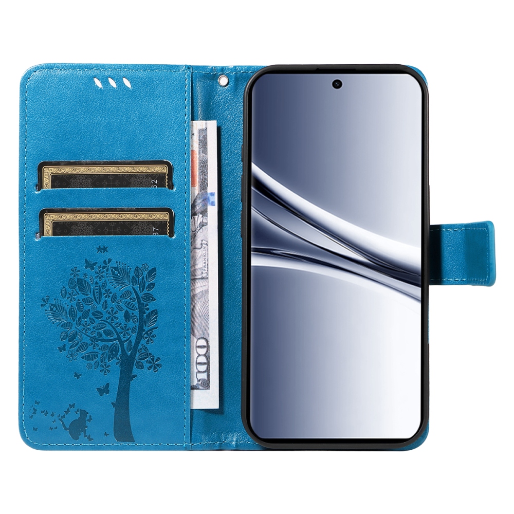 Trees knižkové púzdro na Xiaomi Poco M8 5G/Redmi Note 15 5G/Note 15 4G - modré