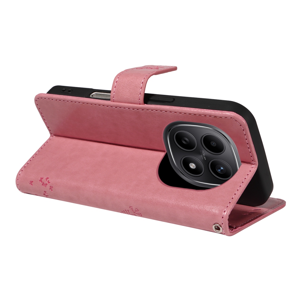 Trees knižkové púzdro na Xiaomi Poco M8 5G/Redmi Note 15 5G/Note 15 4G - ružové