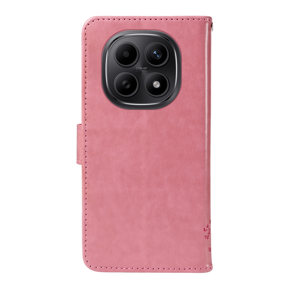 Trees knižkové púzdro na Xiaomi Poco M8 5G/Redmi Note 15 5G/Note 15 4G - ružové