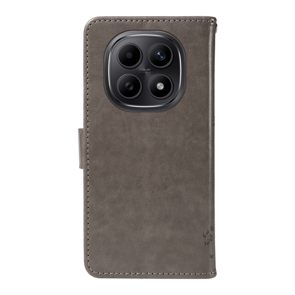 Trees knižkové púzdro na Xiaomi Poco M8 5G/Redmi Note 15 5G/Note 15 4G - šedé