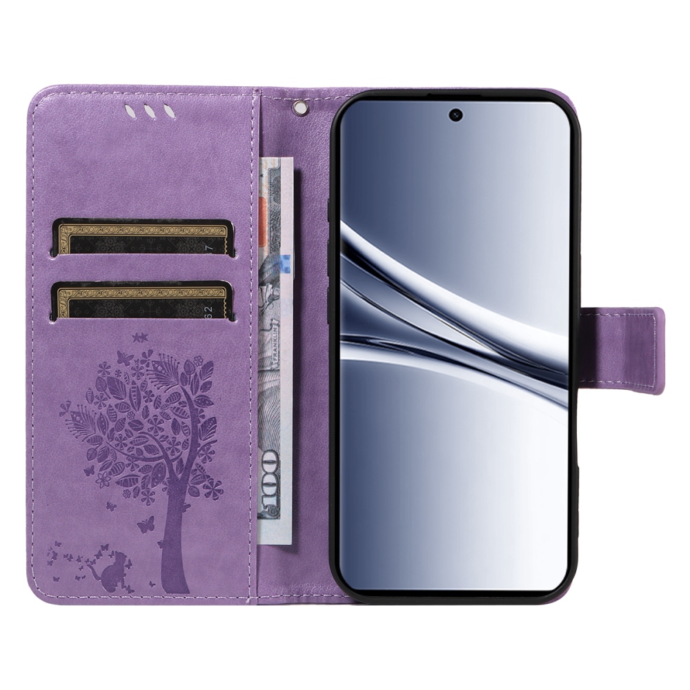 Trees knižkové púzdro na Xiaomi Poco M8 5G/Redmi Note 15 5G/Note 15 4G - svetlofialové