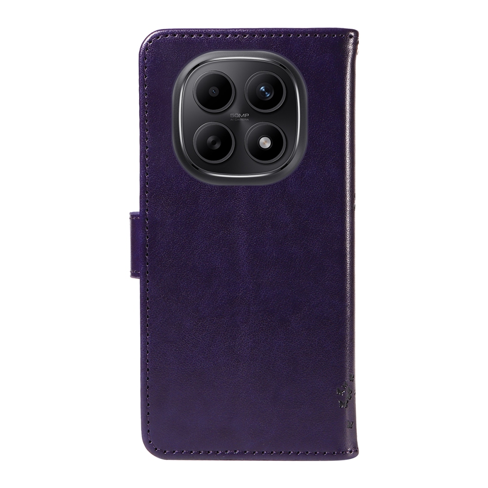 Trees knižkové púzdro na Xiaomi Poco M8 5G/Redmi Note 15 5G/Note 15 4G - tmavofialové