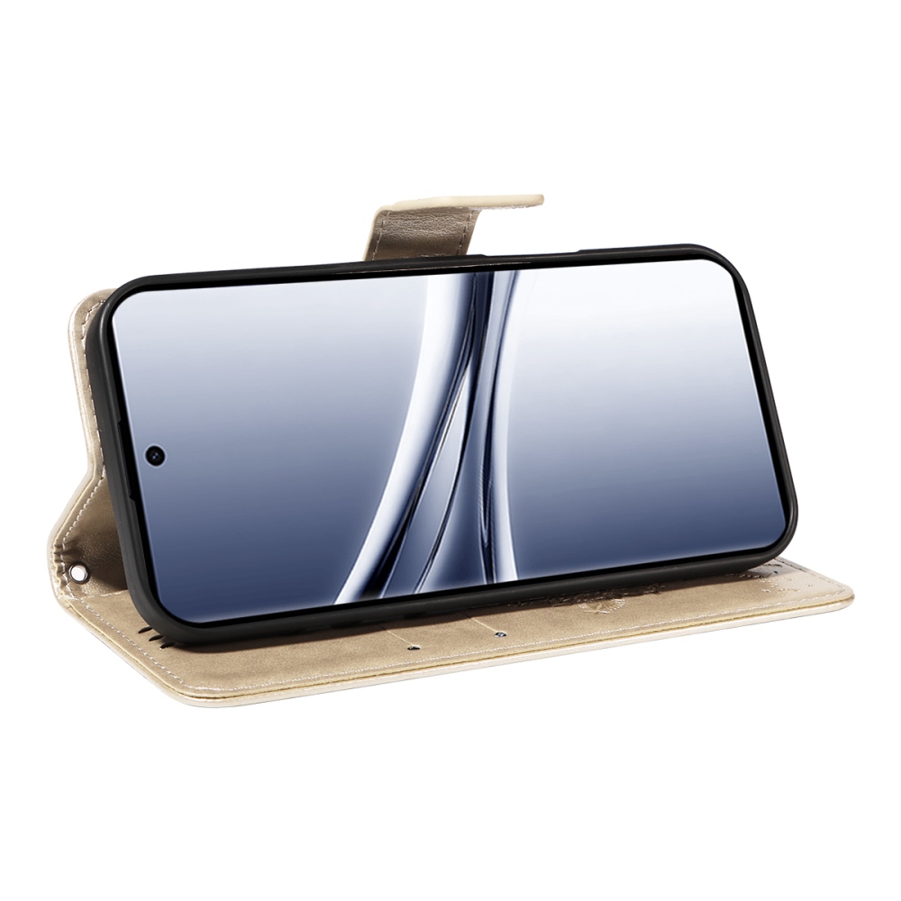 Trees knižkové púzdro na Xiaomi Poco M8 5G/Redmi Note 15 5G/Note 15 4G - zlaté