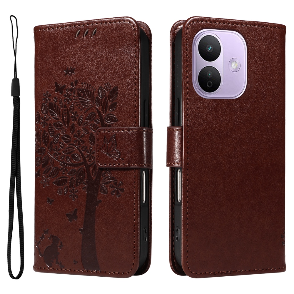 Trees knižkové púzdro na Xiaomi Redmi Note 17 Pro 5G - hnedé
