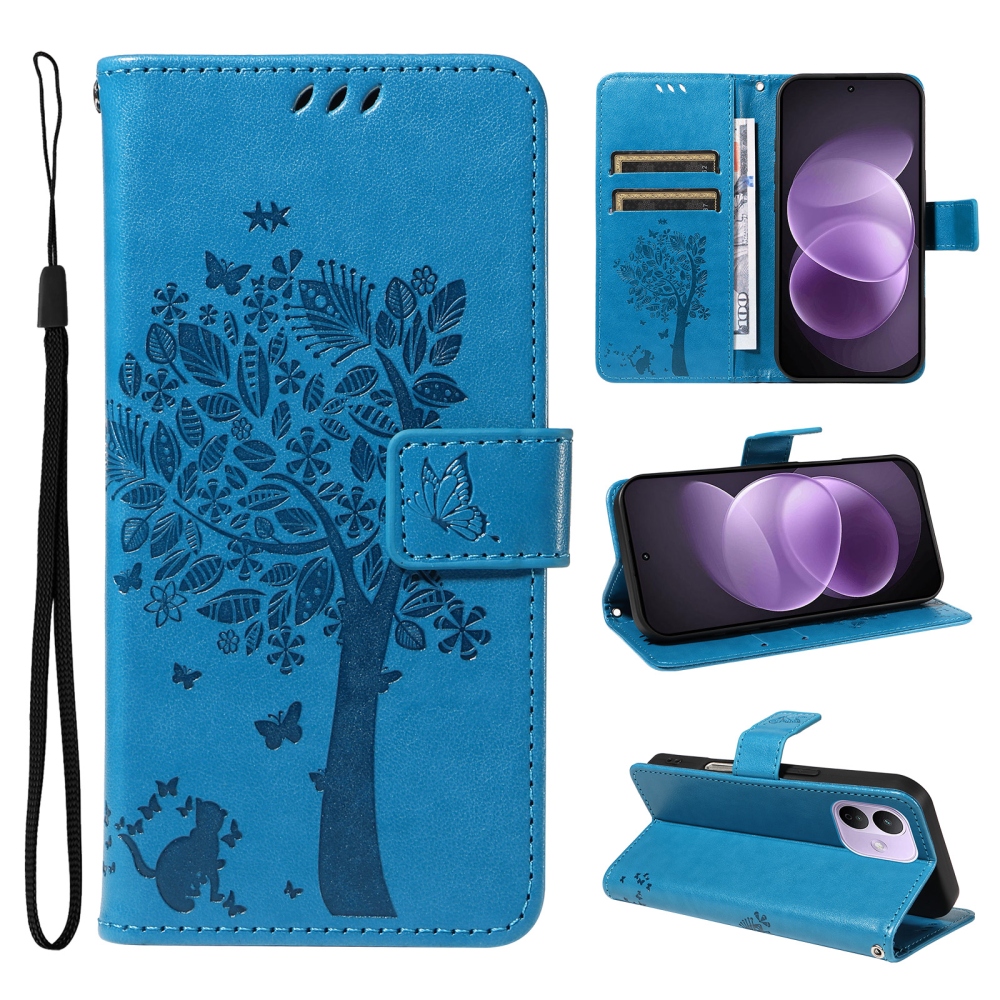 Trees knižkové púzdro na Xiaomi Redmi Note 17 Pro 5G - modré