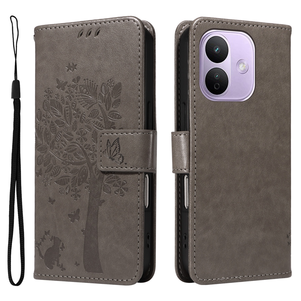 Trees knižkové púzdro na Xiaomi Redmi Note 17 Pro 5G - šedé