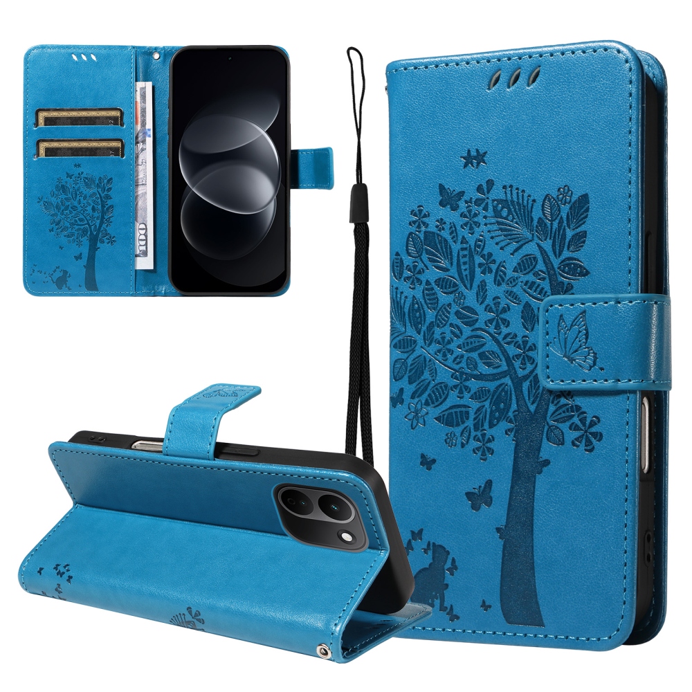 Trees knižkové púzdro na Xiaomi Redmi Note 17 Pro Max 5G - modré