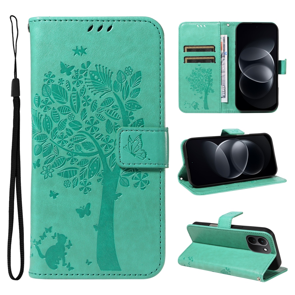 Trees knižkové púzdro na Xiaomi Redmi Note 17 Pro Max 5G - modrozelené
