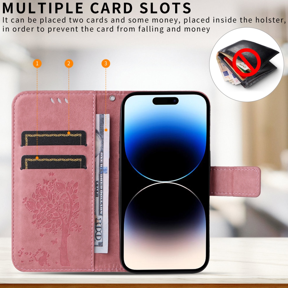 Trees knižkové púzdro na Xiaomi Redmi Note 17 Pro Max 5G - ružové