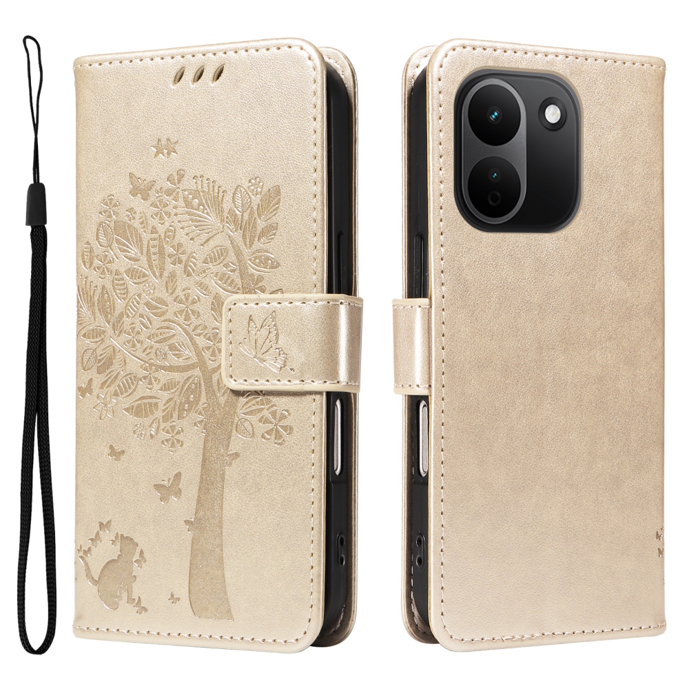 Trees knižkové púzdro na Xiaomi Redmi Note 17 Pro Max 5G - zlaté