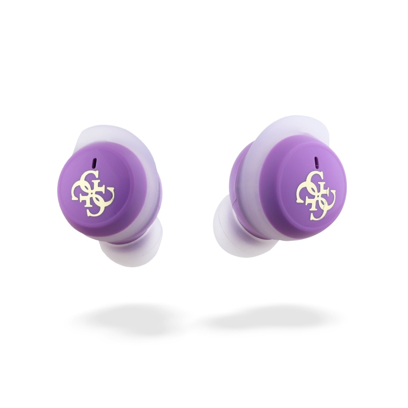 Guess 4G Logo Mini TWS Bezdrôtové Slúchadlá Purple