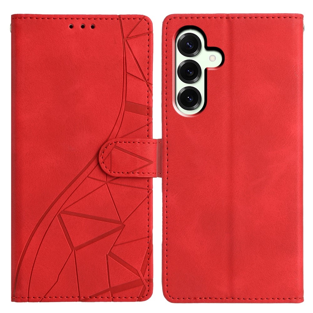 Triangly knižkové púzdro na Samsung Galaxy A37 5G - červené