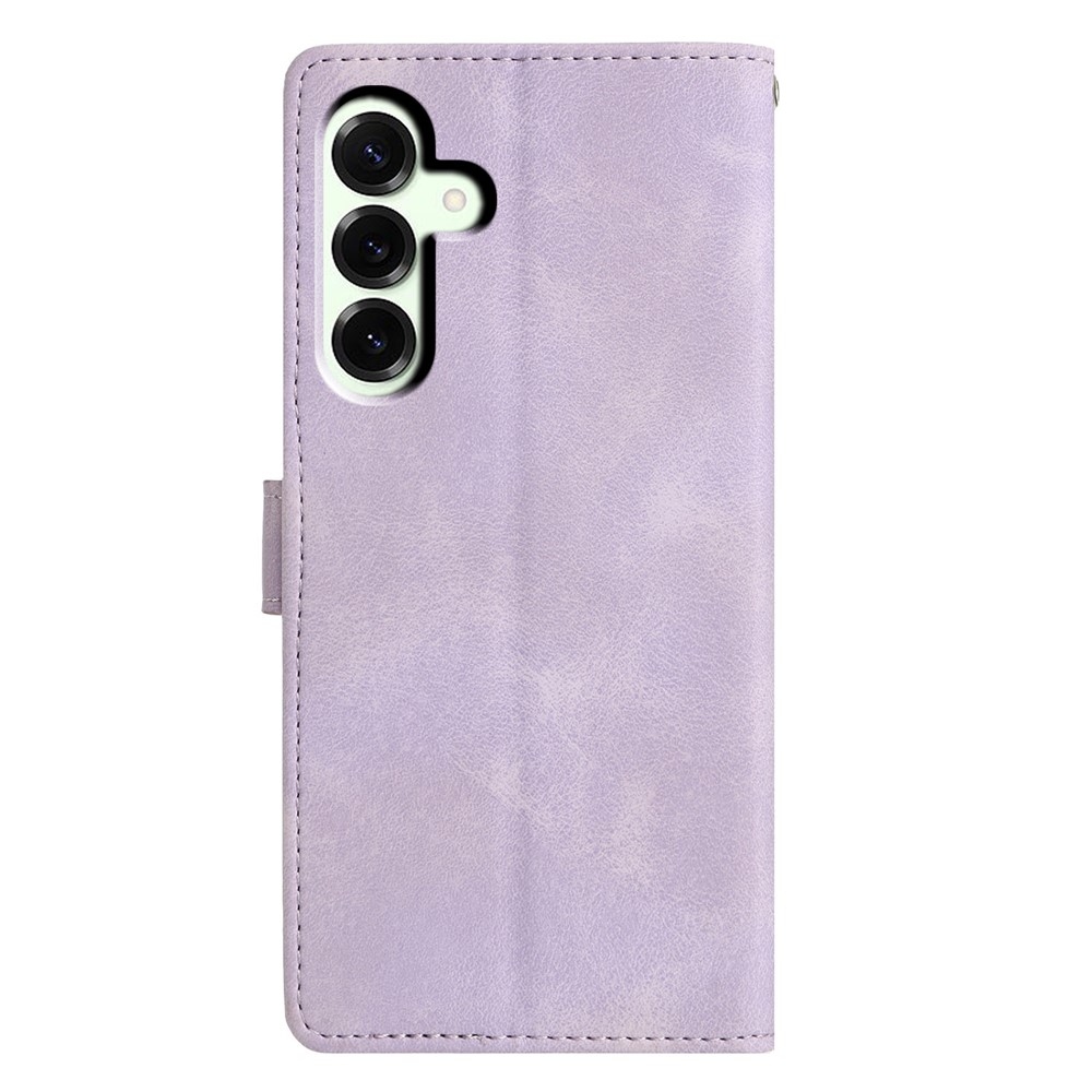 Triangly knižkové púzdro na Samsung Galaxy A37 5G - fialové