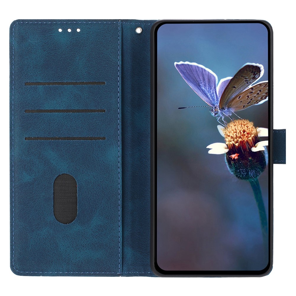 Triangly knižkové púzdro na Samsung Galaxy A37 5G - modré