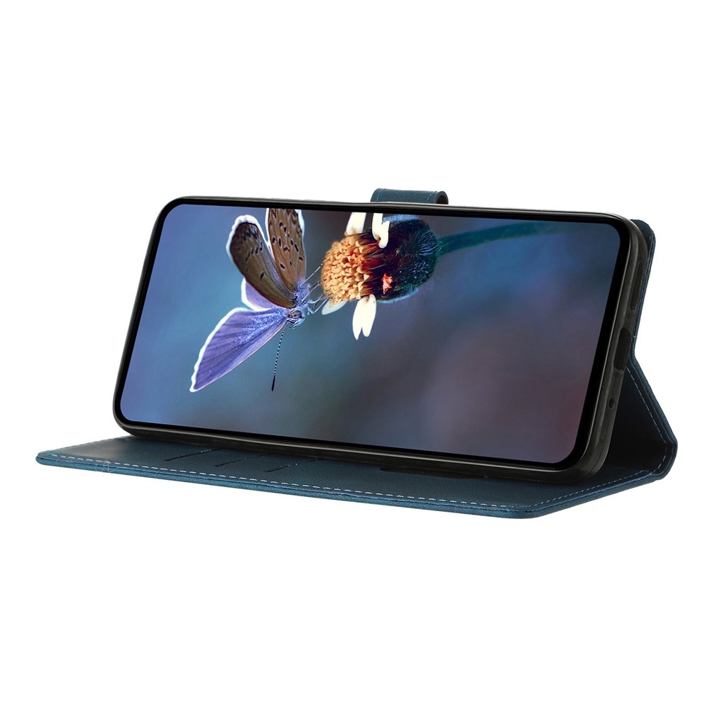 Triangly knižkové púzdro na Samsung Galaxy A37 5G - modré