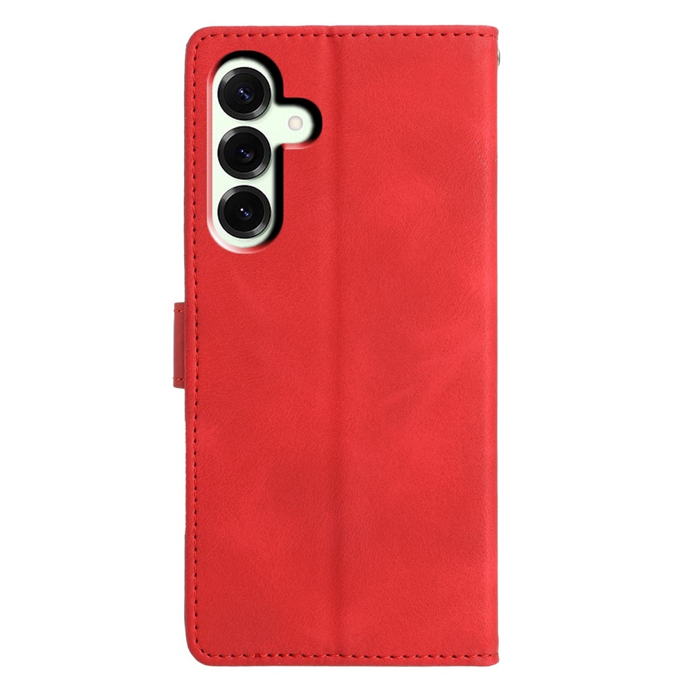 Triangly knižkové púzdro na Samsung Galaxy A57 5G - červené