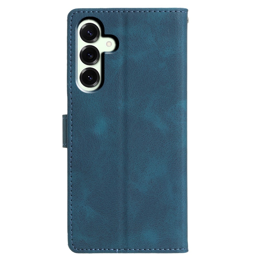 Triangly knižkové púzdro na Samsung Galaxy A57 5G - modré