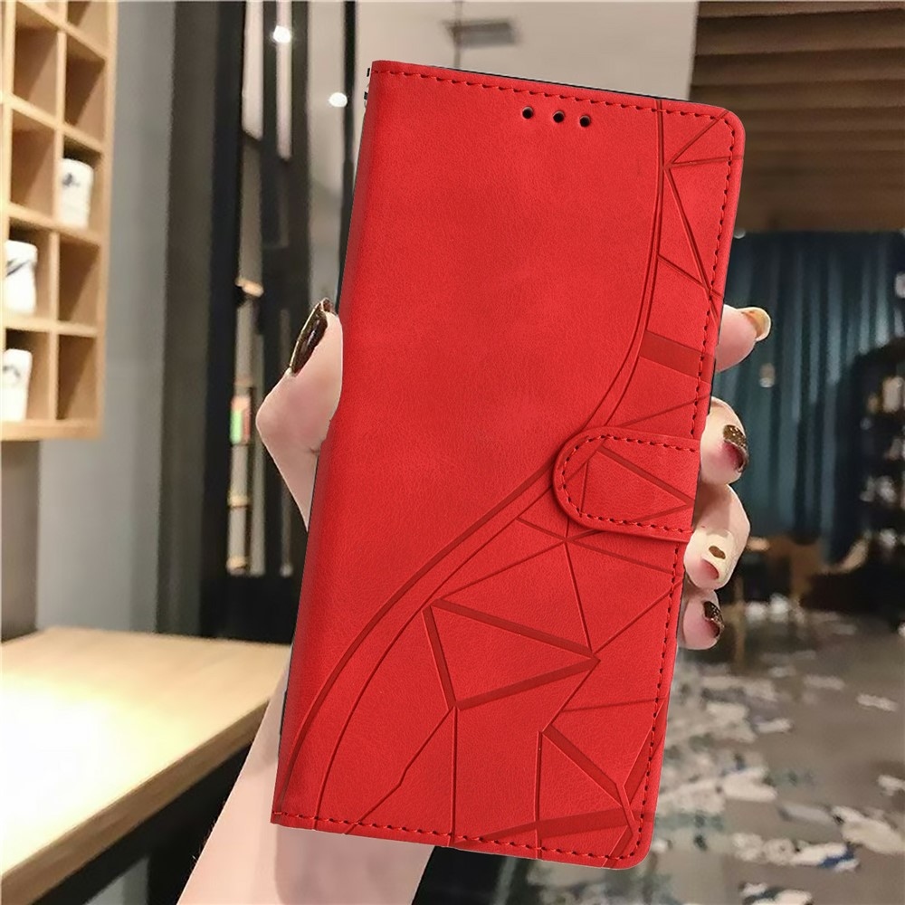Triangly knižkové puzdro na Xiaomi Redmi Note 15 Pro+ 5G/Xiaomi Poco M8 Pro 5G - červené