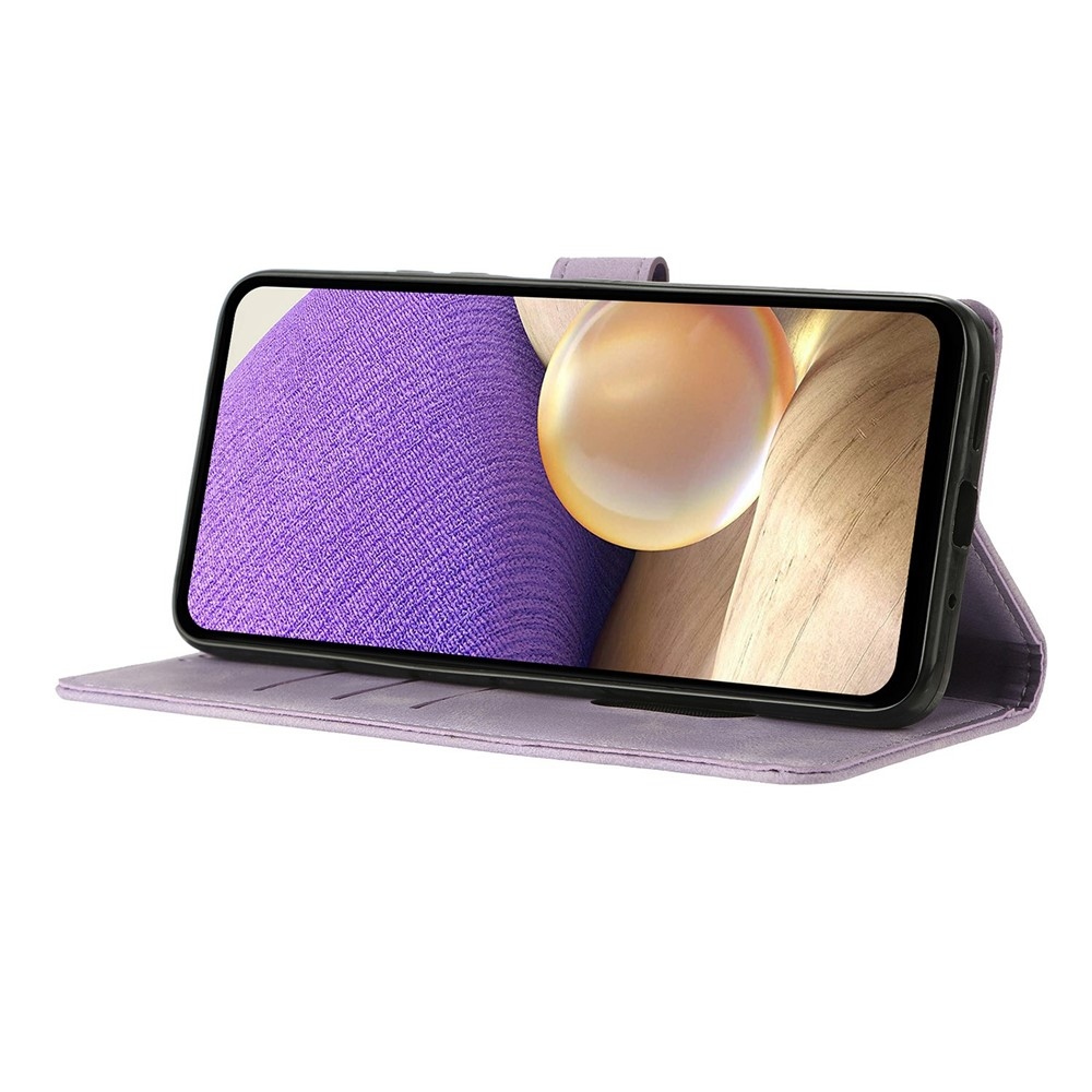 Triangly knižkové púzdro na Xiaomi Redmi Note 15 Pro+ 5G - fialové