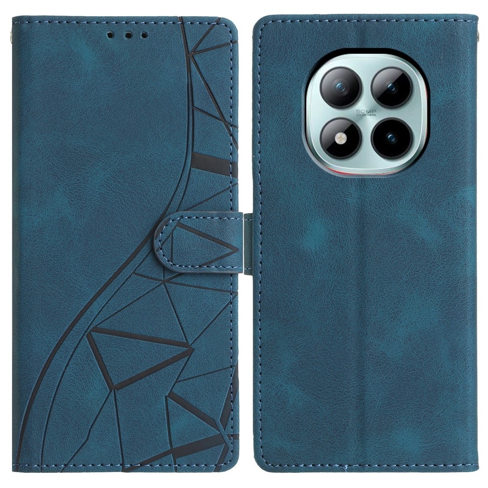 Triangly knižkové púzdro na Xiaomi Redmi Note 15 Pro+ 5G - modré