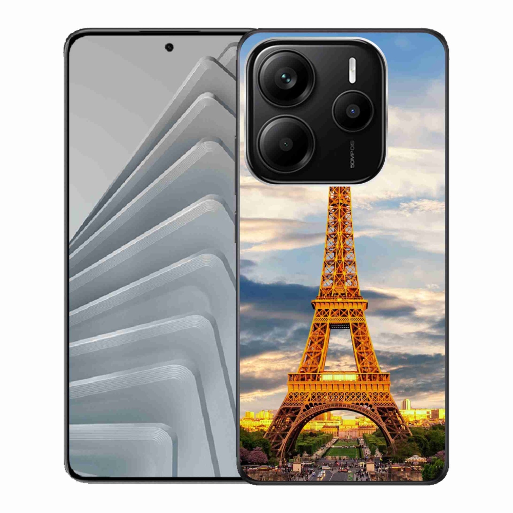 Gélový kryt mmCase na Xiaomi Redmi Note 14 5G - eiffelova veža 3