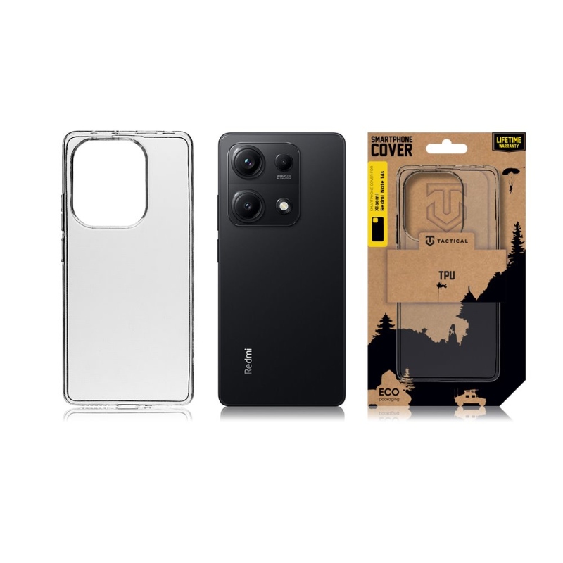 Tactical TPU Kryt pre Xiaomi Redmi Note 14S Transparent