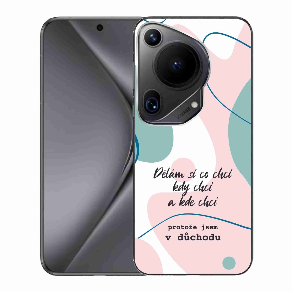 Gélový kryt mmCase na Huawei Pura 70 Ultra - vtipný text 10 biele pozadie