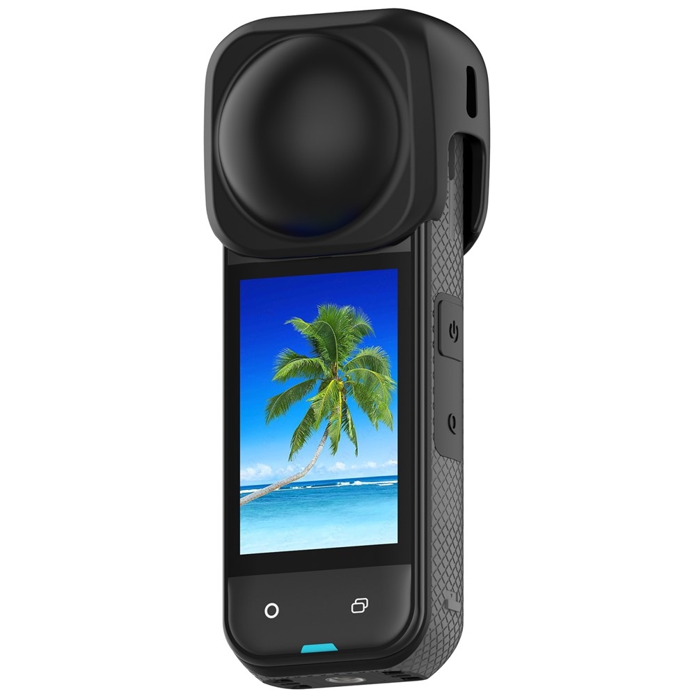 Silikónová krytka objektívov pre Insta360 X5 a X4 - čierna
