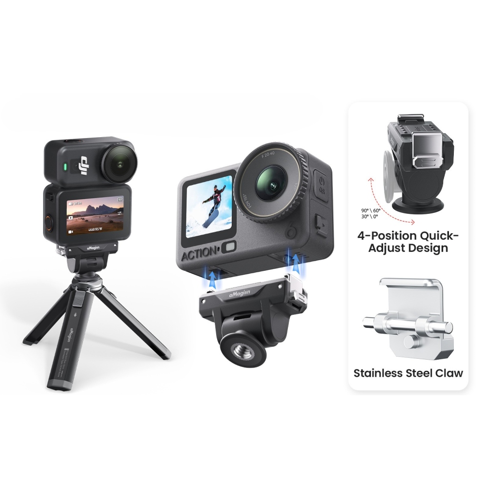 AMAGISN obojstranne nastaviteľný rýchloupínací adaptér pre DJI Osmo Action 6