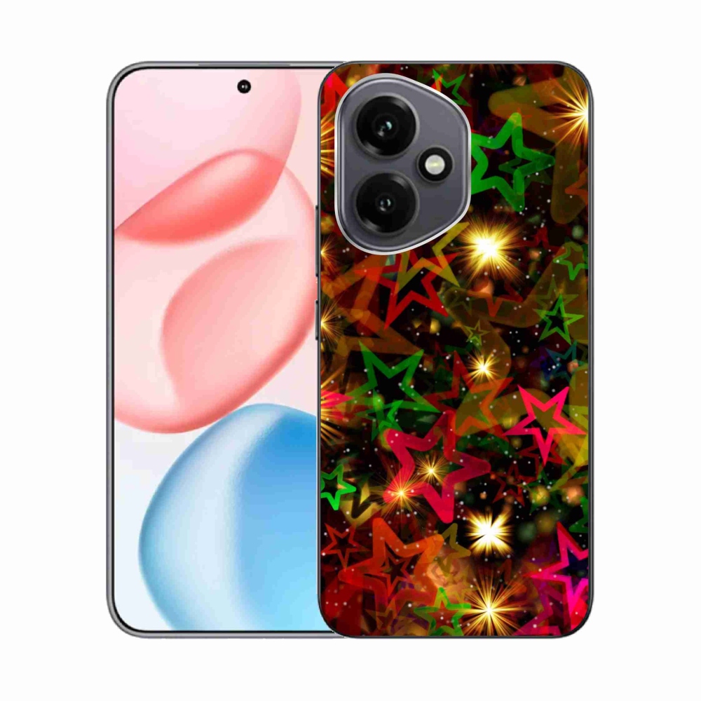 Gélový kryt mmCase na Honor 400 - farebné hviezdičky