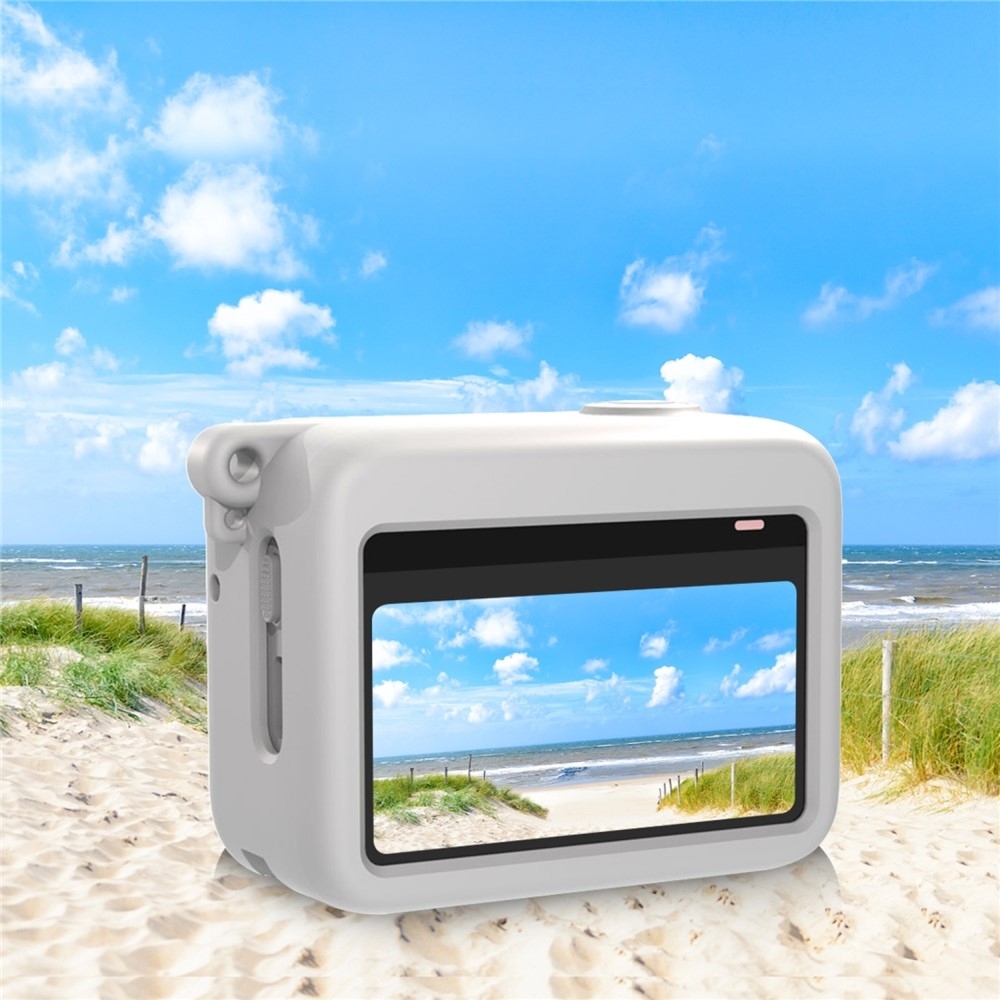 Silikónový ochranný obal PULUZ pre nabíjacie puzdro Insta360 GO 3 / GO 3S – biely