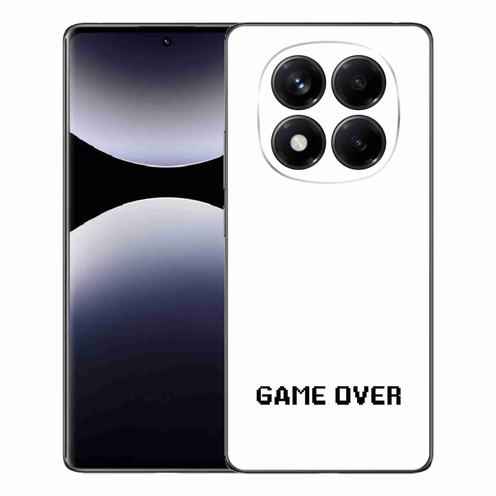 Gélový kryt mmCase na Xiaomi Redmi Note 14 Pro - game over biele pozadie