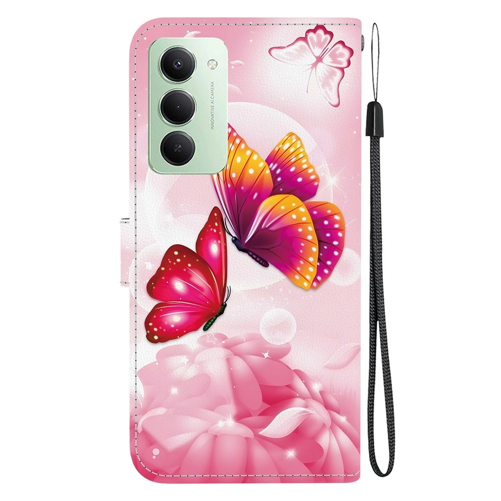 Versatile knižkové puzdro na Xiaomi Redmi 15 4G (171mm) - ružové motýle