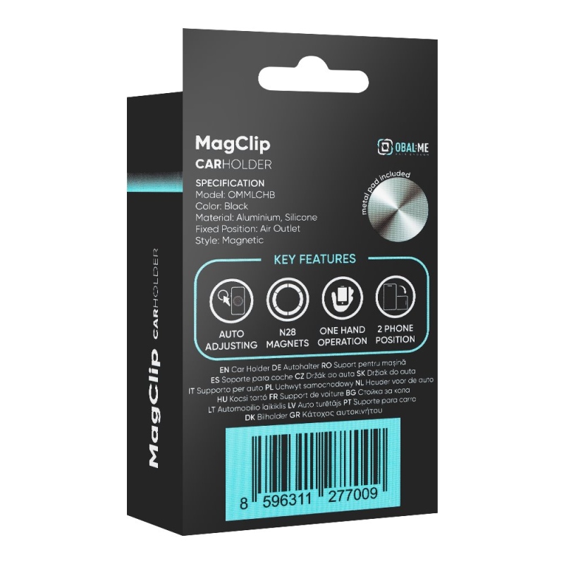 BALENIE:ME MagClip Magnetic Car Mount Black