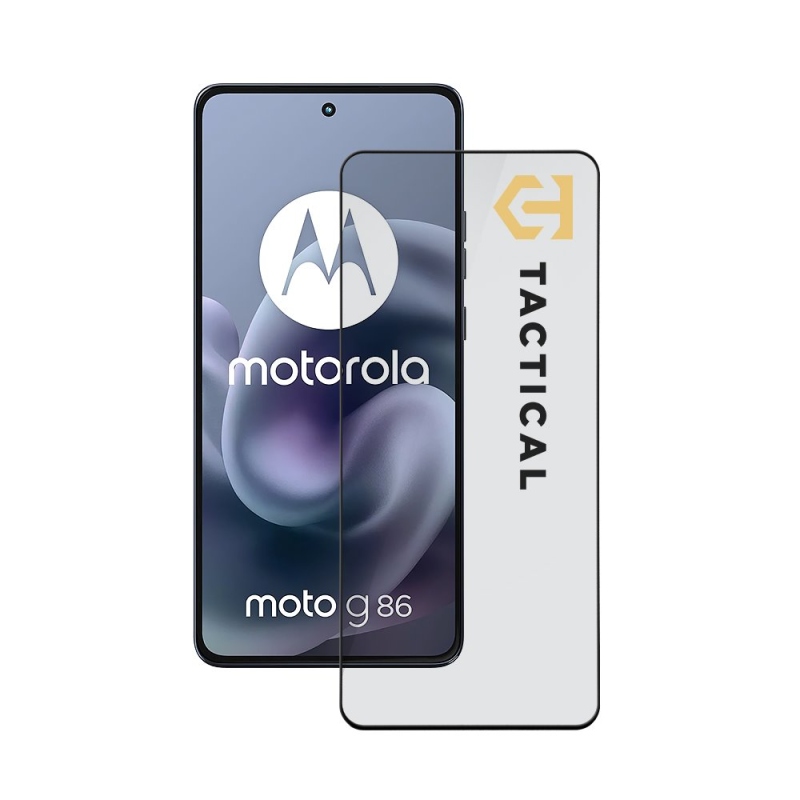 Taktický sklenený štít 5D sklo pre Motorola G86 Black