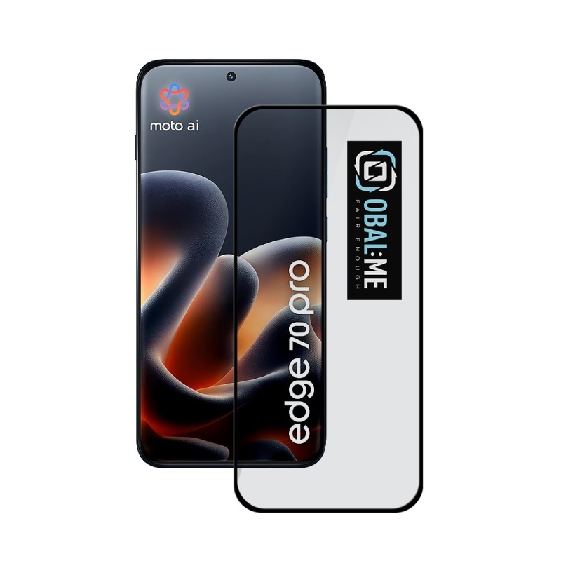 OBAL:ME 5D tvrdené sklo pre Motorola Edge 70 Pro, čierne