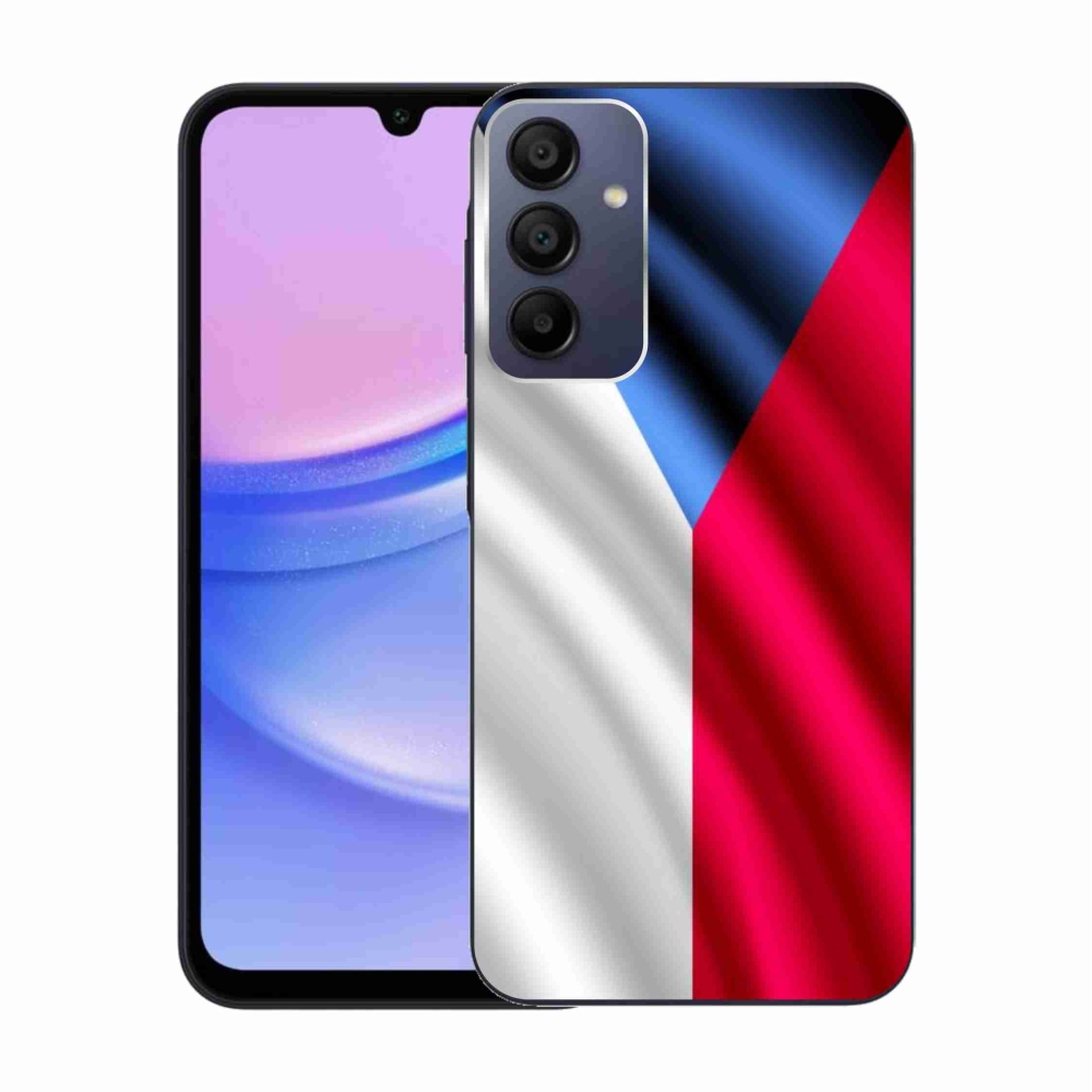 Gélový kryt mmCase na Samsung Galaxy A15 4G/5G - česká vlajka