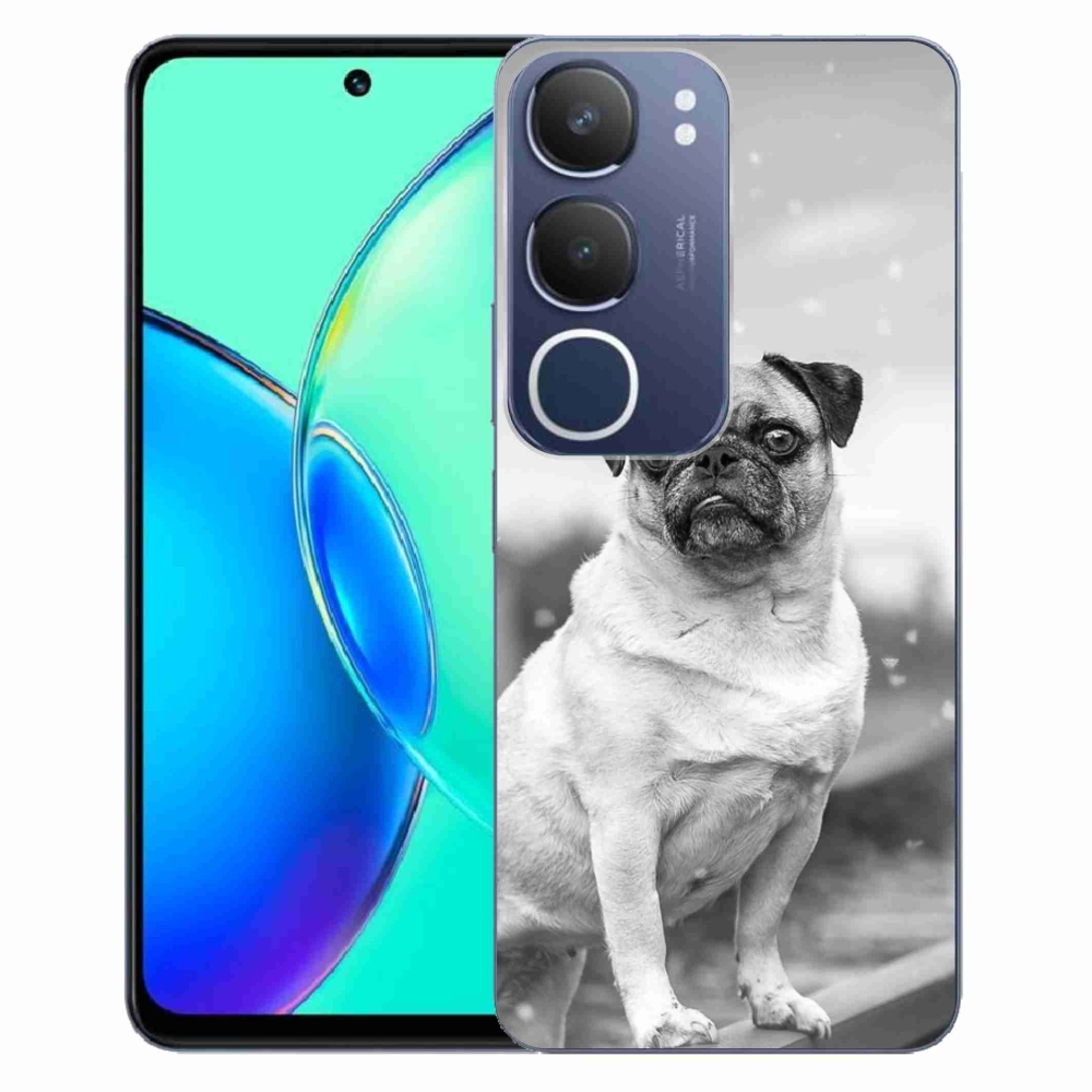 Gélový kryt mmCase na Vivo Y19s - mops