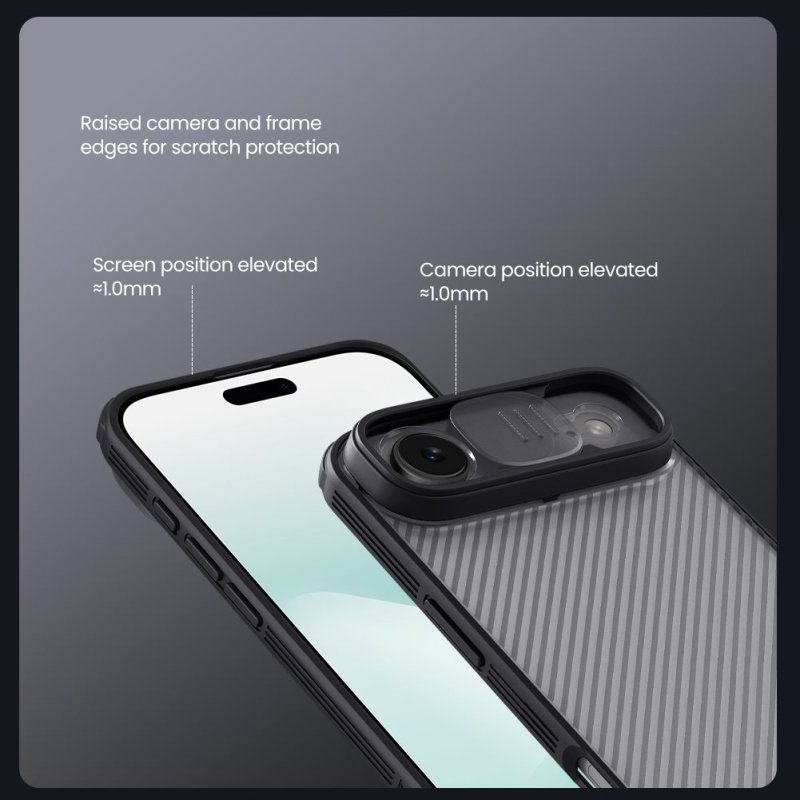 Nillkin CamShield PRO Zadný kryt pre Apple iPhone Air Transparent Black