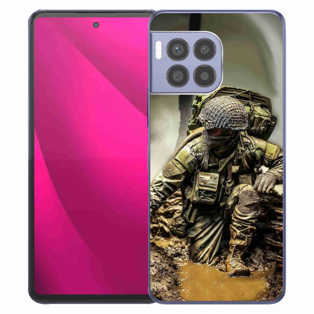 Gélový kryt mmCase na T-Mobile T Phone 2 Pro - vojak
