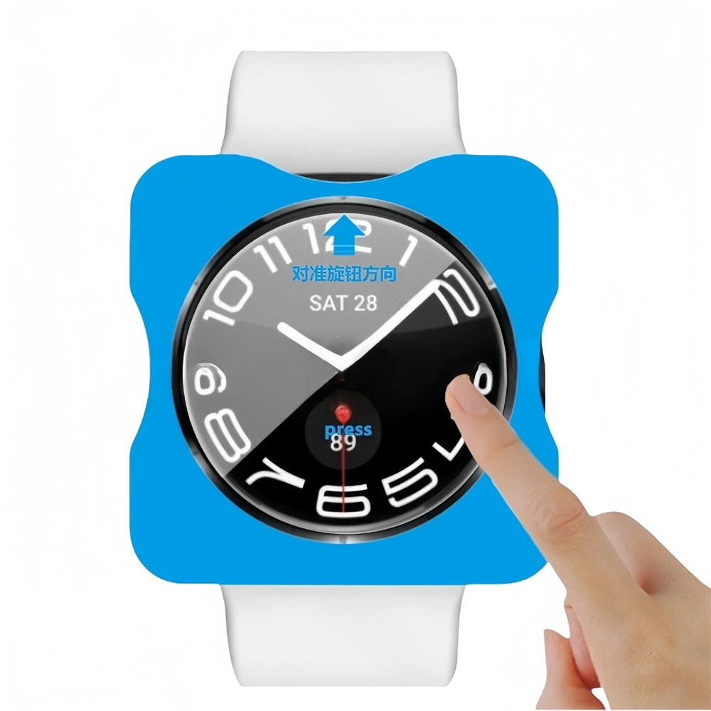 Tvrdené sklo na Samsung Galaxy Watch Ultra (2025) 47mm s aplikačným rámčekom