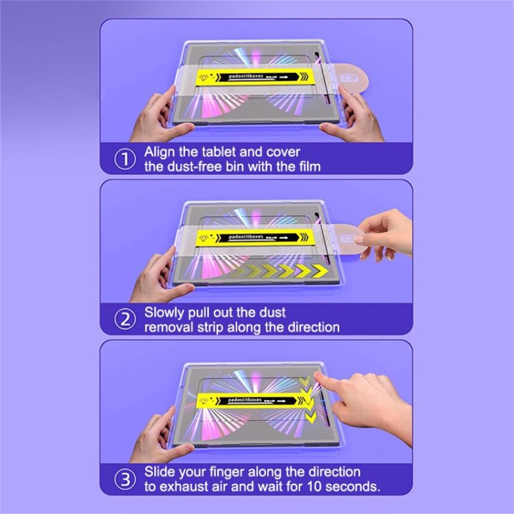 Tvrdené sklo na tablet iPad Air 11 (2024)/(2025)/(2026) s aplikačným rámčekom