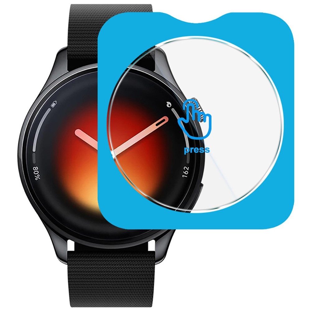 Tvrdené sklo na Xiaomi Watch 5 s aplikačným rámčekom