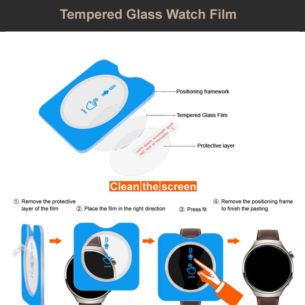 Tvrdené sklo na Xiaomi Watch 5 s aplikačným rámčekom