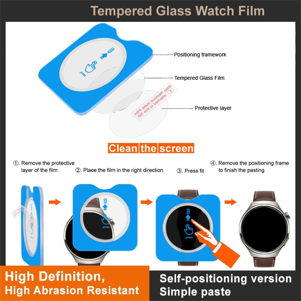 Tvrdené sklo na Xiaomi Watch S5 s aplikačným rámčekom