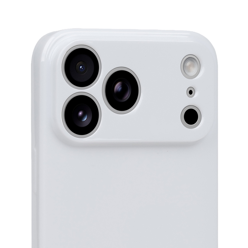 OBAL:ME Lesklé puzdro pre Apple iPhone 18 Pro Max, biele