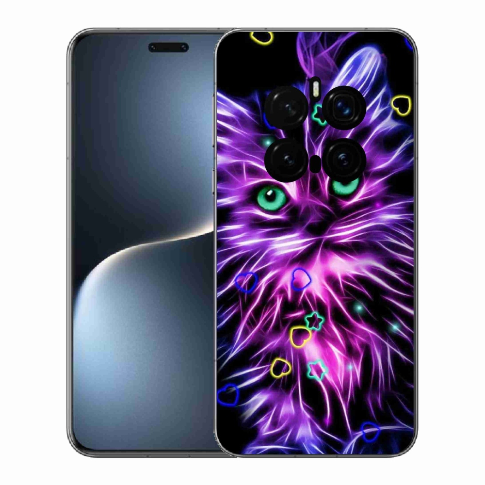 Gélový kryt mmCase na Honor Magic 7 Pro 5G - abstraktná mačka